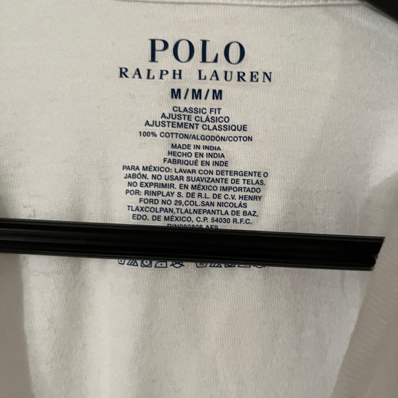 🐠Polo Ralph Lauren White T-Shirt/Undershirt. Excellent Condition. Size Medium. - Picture 3 of 3
